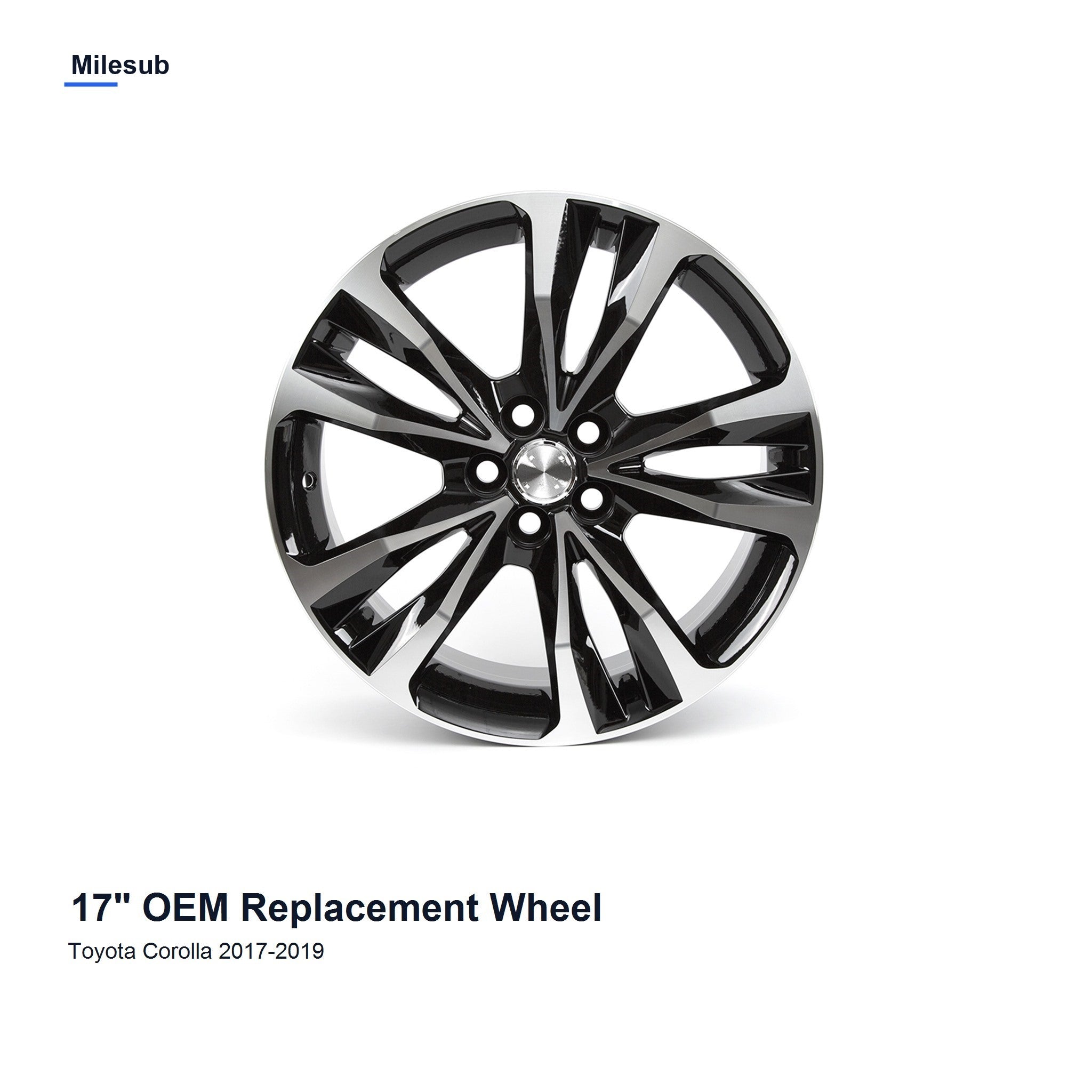 Milesub 17" OEM Style Replacement Wheel for Toyota Corolla 2017-2019