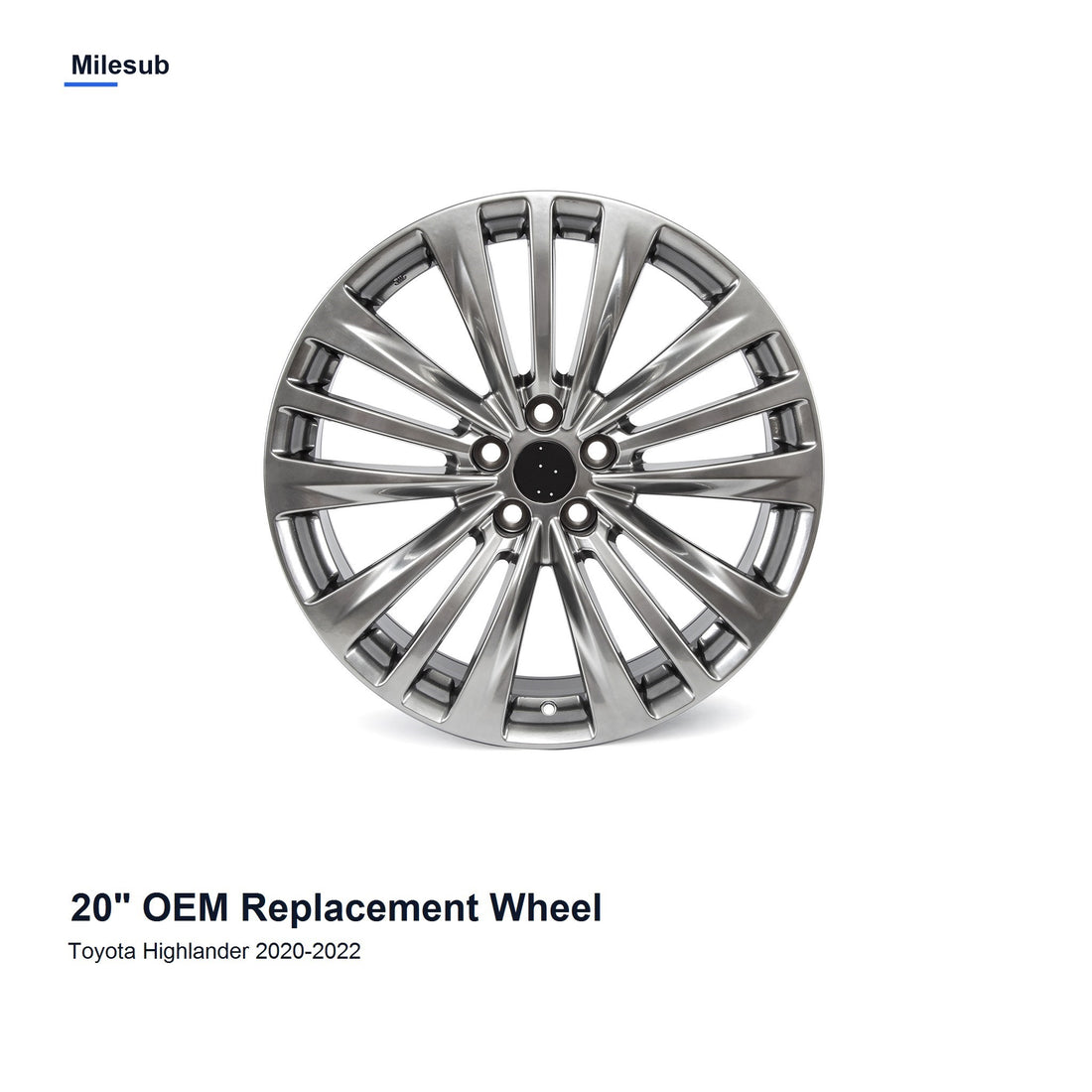 Milesub 20" OEM Style Replacement Wheel for Toyota Highlander 2020-2022 - Hero Product
