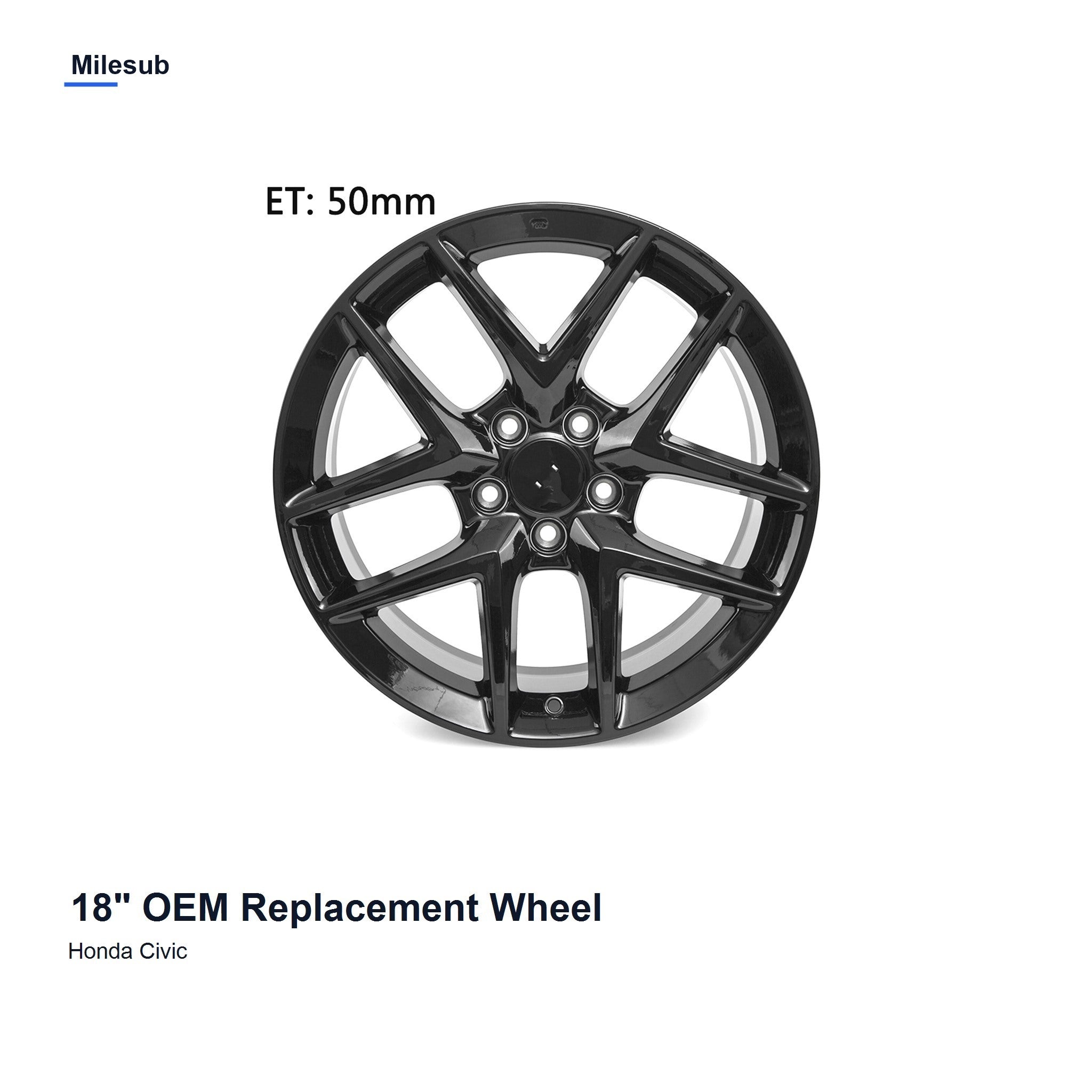 Milesub 18" OEM Style Replacement Wheel for Honda Civic 2016-2024 - Hero Product