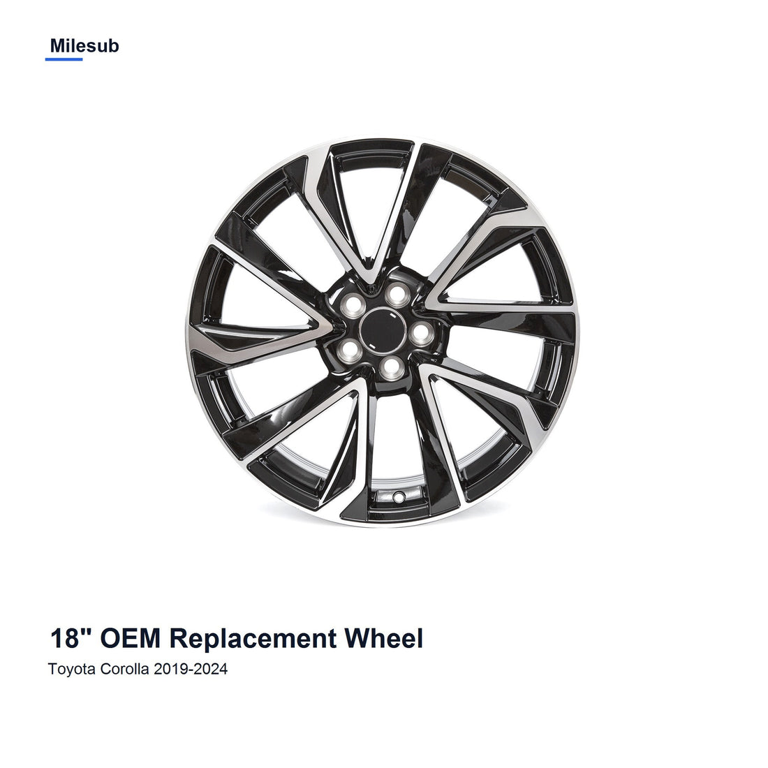 Milesub 18" OEM Style Replacement Wheel for Toyota Corolla 2019-2024 - Hero Product