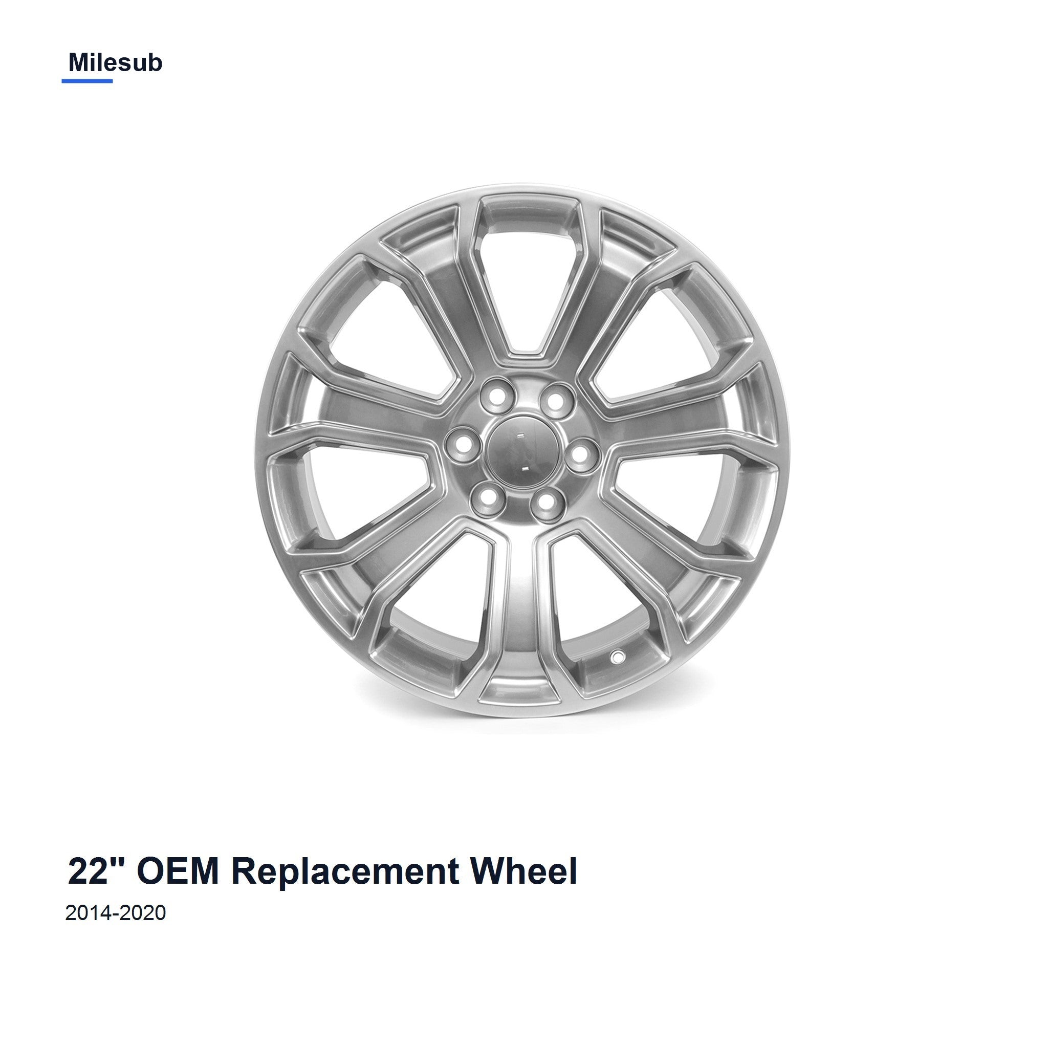 Milesub 22" OEM Style Replacement Wheel 2014-2020 - Hero Product