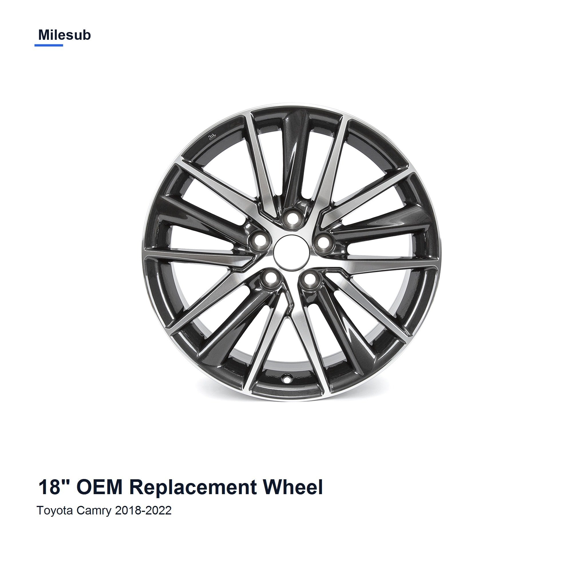 Milesub 18" OEM Style Replacement Wheel for Toyota Camry 2018-2022 - Hero Product