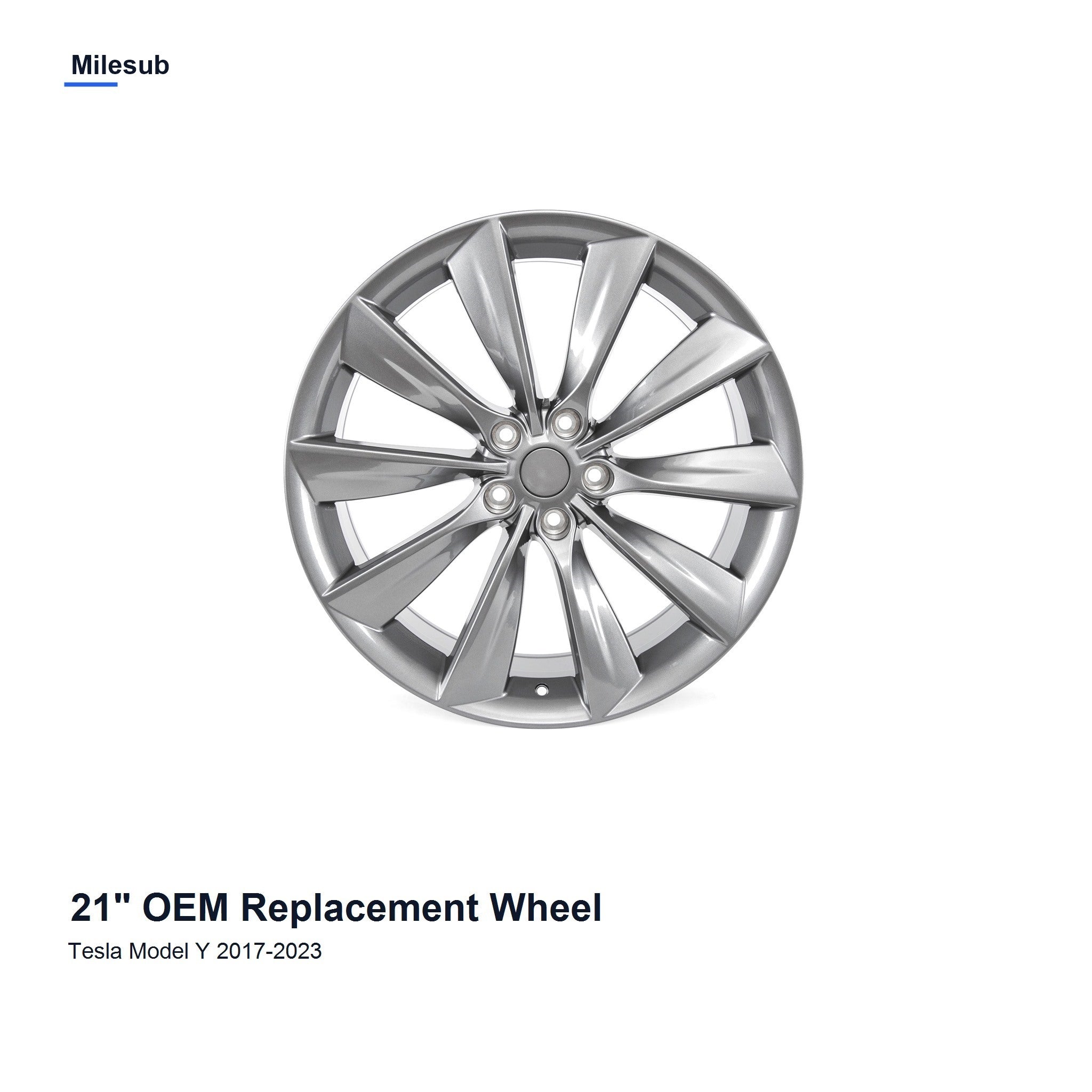 Milesub 21" OEM Style Replacement Wheel for Tesla Model Y 2017-2023 - Hero Product