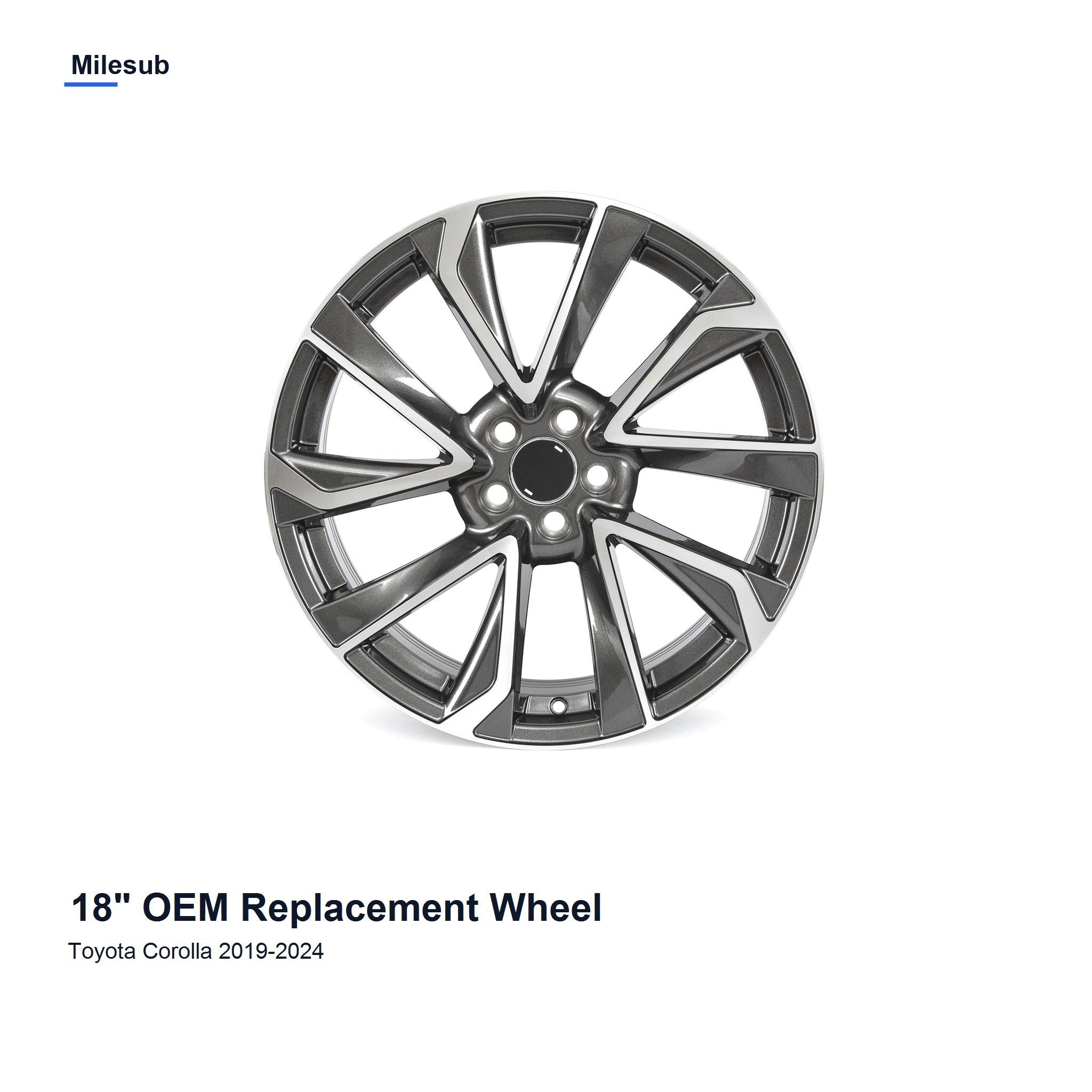 Milesub 18" OEM Style Replacement Wheel for Toyota Corolla 2019-2024 - Hero Product