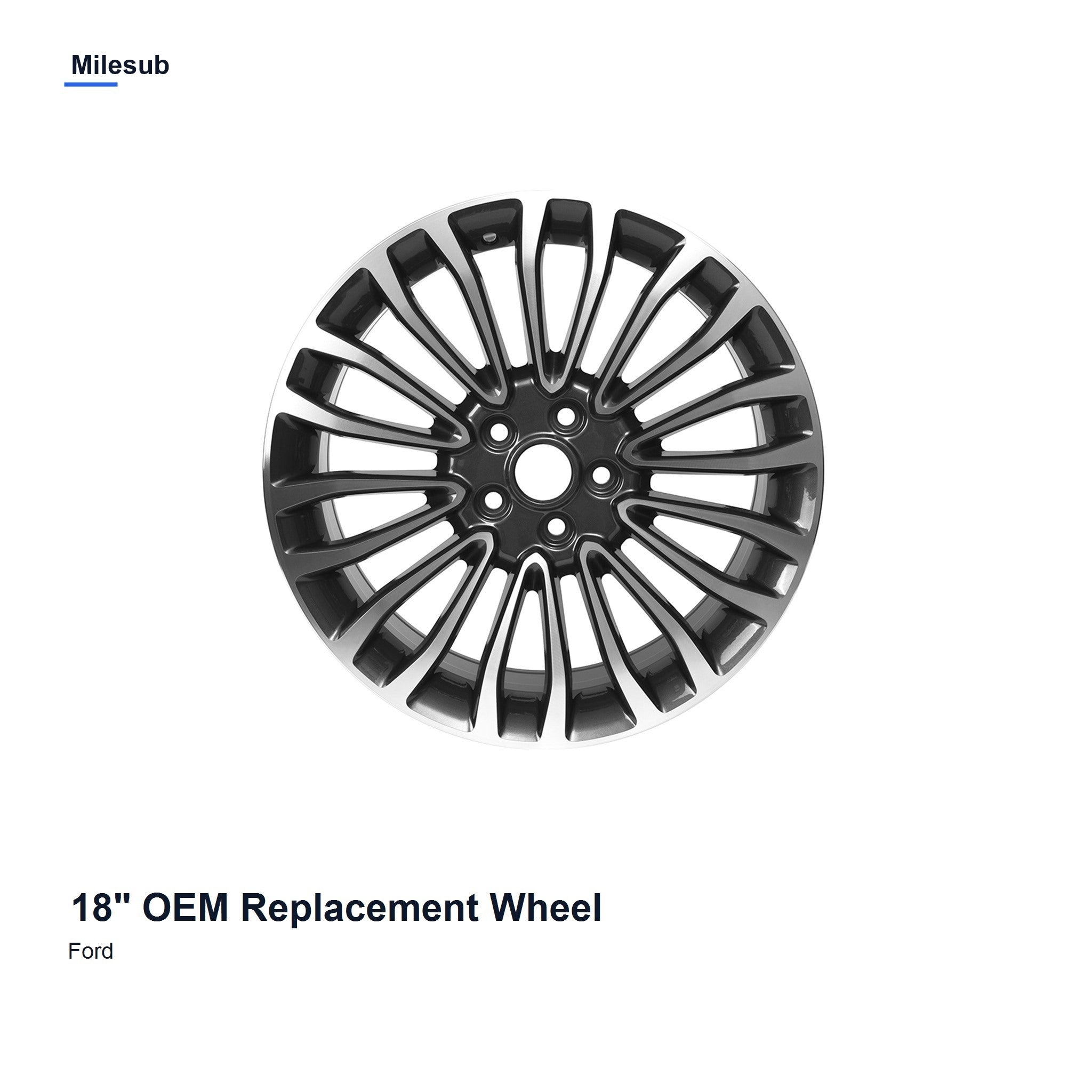 Milesub 18" OEM Style Replacement Wheel for Ford Fusion 2017-2018 - Hero Product