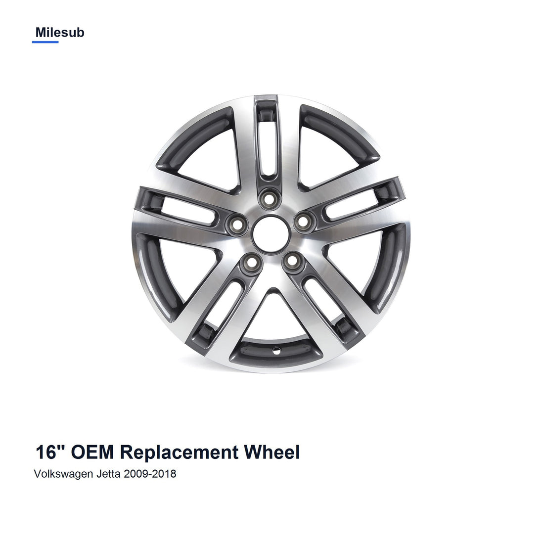 Milesub 16" OEM Style Replacement Wheel for Volkswagen Jetta 2009-2018 - Hero Product