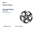 Milesub 17" OEM Style Replacement Wheel for Hyundai Elantra 2021-2024 - Vehicle Fitment