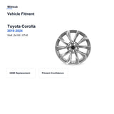 Milesub 18" OEM Style Replacement Wheel for Toyota Corolla 2019-2024 - Vehicle Fitment