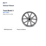 Milesub 18" OEM Style Replacement Wheel for Tesla Model 3 2017-2021 - Vehicle Fitment