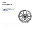 Milesub 20" OEM Style Replacement Wheel for Toyota Highlander 2020-2022 - Vehicle Fitment