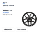 Milesub 18" OEM Style Replacement Wheel for Honda Civic 2022-2025 - Vehicle Fitment