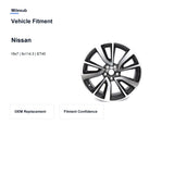 Milesub 19" OEM Style Replacement Wheel for Nissan Rogue Sport 2018-2020 - Vehicle Fitment