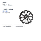 Milesub 18" OEM Style Replacement Wheel for Toyota Corolla 2019-2024 - Vehicle Fitment