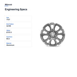 Milesub 17" OEM Style Replacement Wheel for Ford Ecosport Titanium 2018-2022 - Engineering Specs