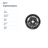Milesub 16" OEM Style Replacement Wheel for Nissan Sentra 2007-2012 - Engineering Specs