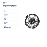 Milesub 19" OEM Style Replacement Wheel for Honda Accord 2023-2023 - Engineering Specs
