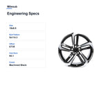Milesub 19" OEM Style Replacement Wheel for Honda Accord - - Engineering Specs
