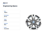 Milesub 18" OEM Style Replacement Wheel for Mercedes-Benz E350 E400 2014-2016 - Engineering Specs