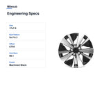 Milesub 17" OEM Style Replacement Wheel for Nissan Altima 2019-2022 - Engineering Specs