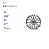 Milesub 20" OEM Style Replacement Wheel for Toyota Highlander 2020-2022 - Engineering Specs