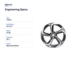 Milesub 19" OEM Style Replacement Wheel for Honda Blade - - Engineering Specs