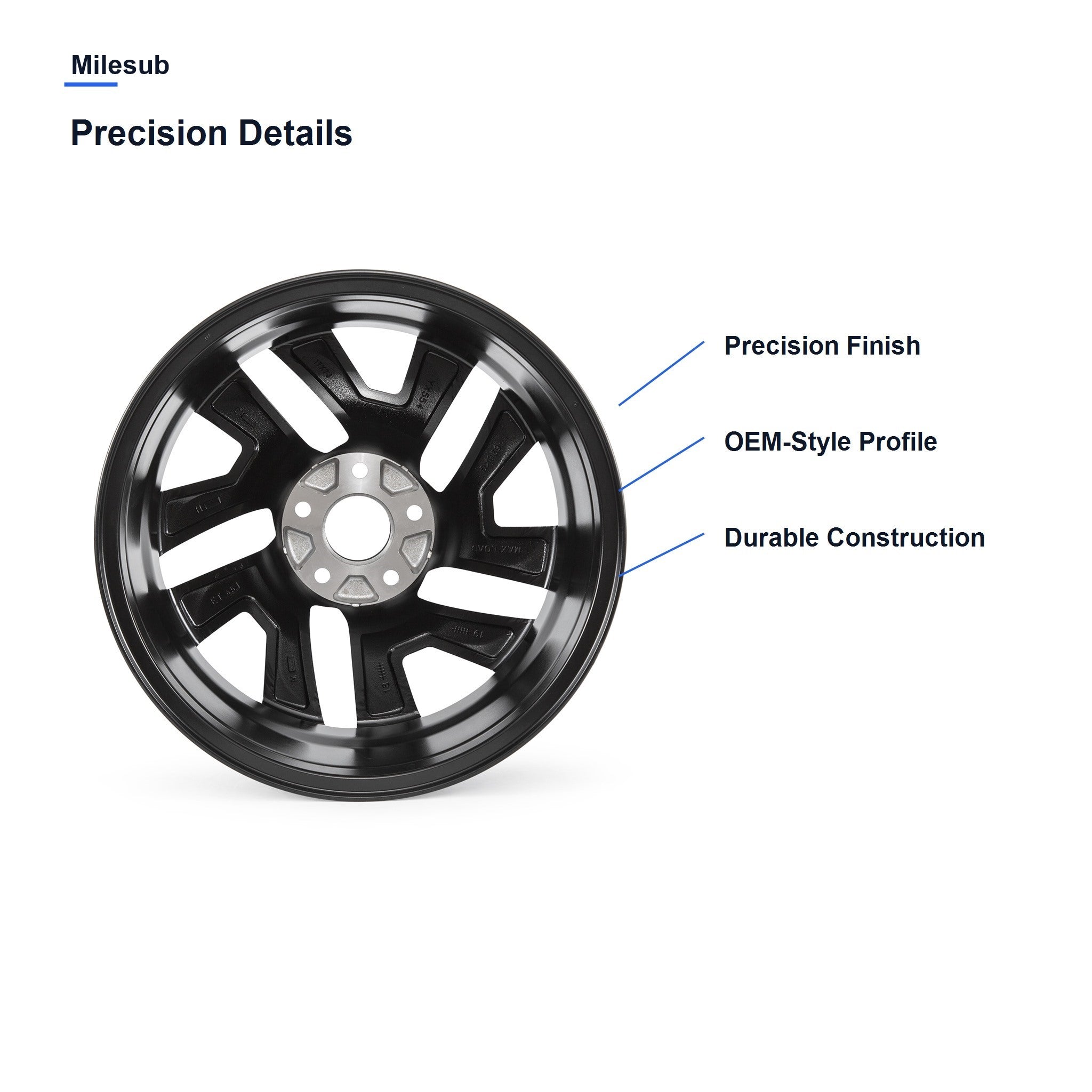 Milesub 17" OEM Style Replacement Wheel for Honda CR-V 2012-2016 - Precision Details