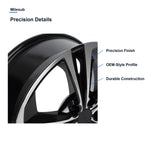 Milesub 18" OEM Style Replacement Wheel for Nissan Sentra SR 2020-2021 - Precision Details