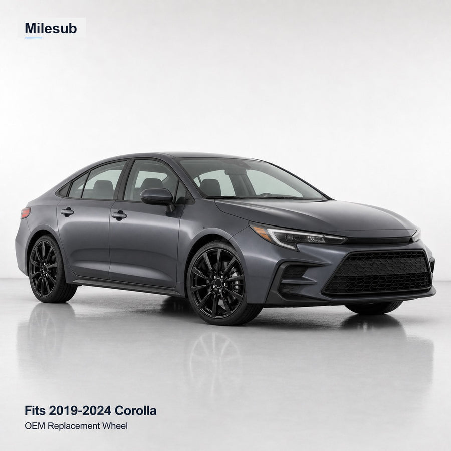 18" OEM Style Replacement Wheel – Gloss Black (SU2325224) for Toyota Corolla 2019-2024 – vehicle effect