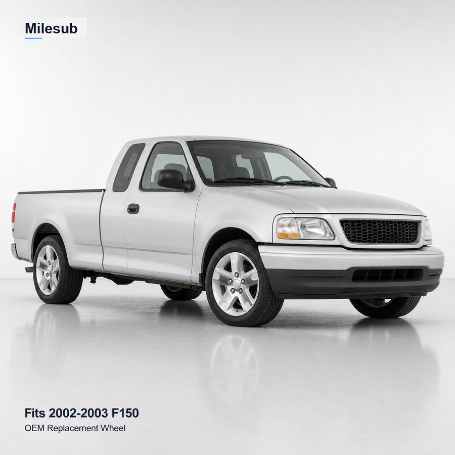 17" OEM Style Silver Machined Alloy Replacement Wheel for Ford F-150 2002–2003 – vehicle effect