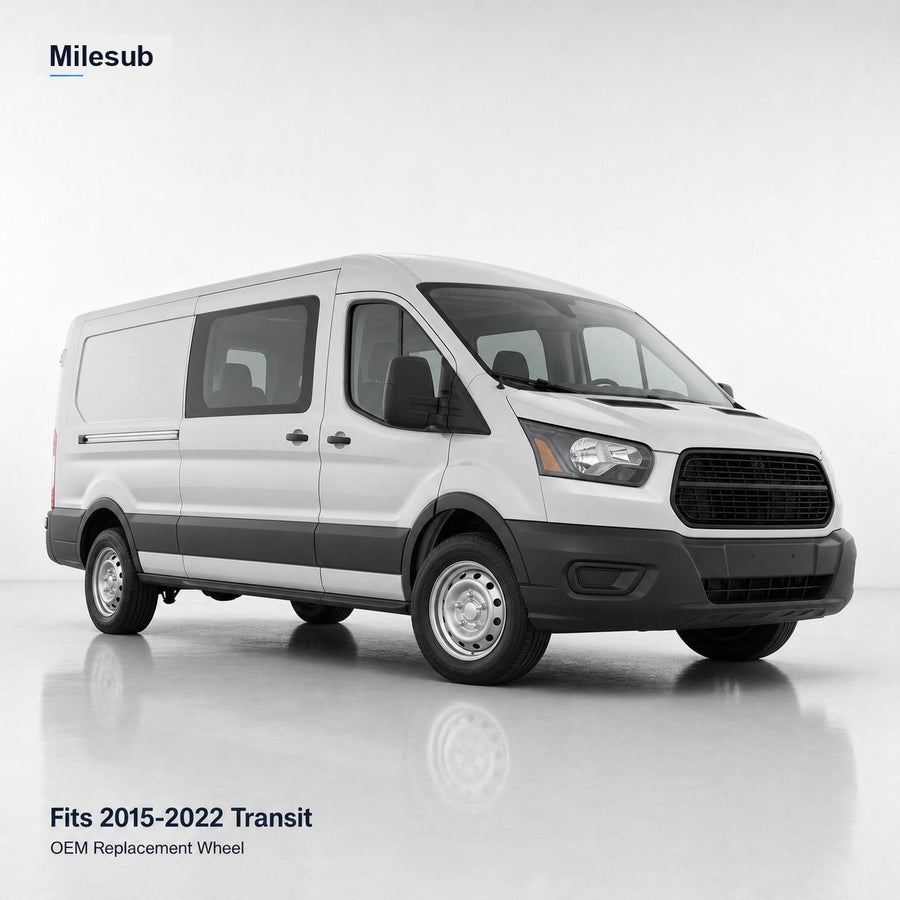 16" OEM Style Silver Steel Replacement Wheel for Ford Transit 250 2015–2022 – vehicle effect