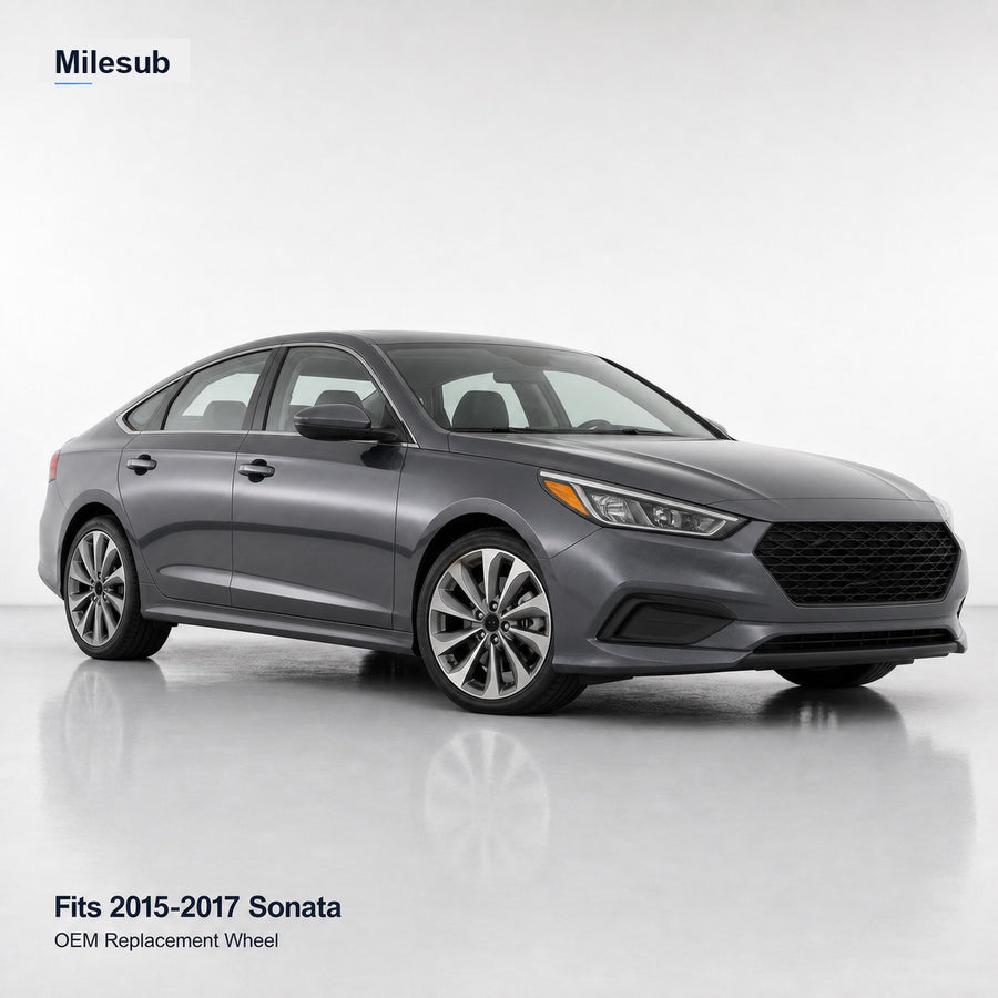 17" OEM Style Gunmetal Alloy Replacement Wheel for Hyundai Sonata 2015–2017 – vehicle effect