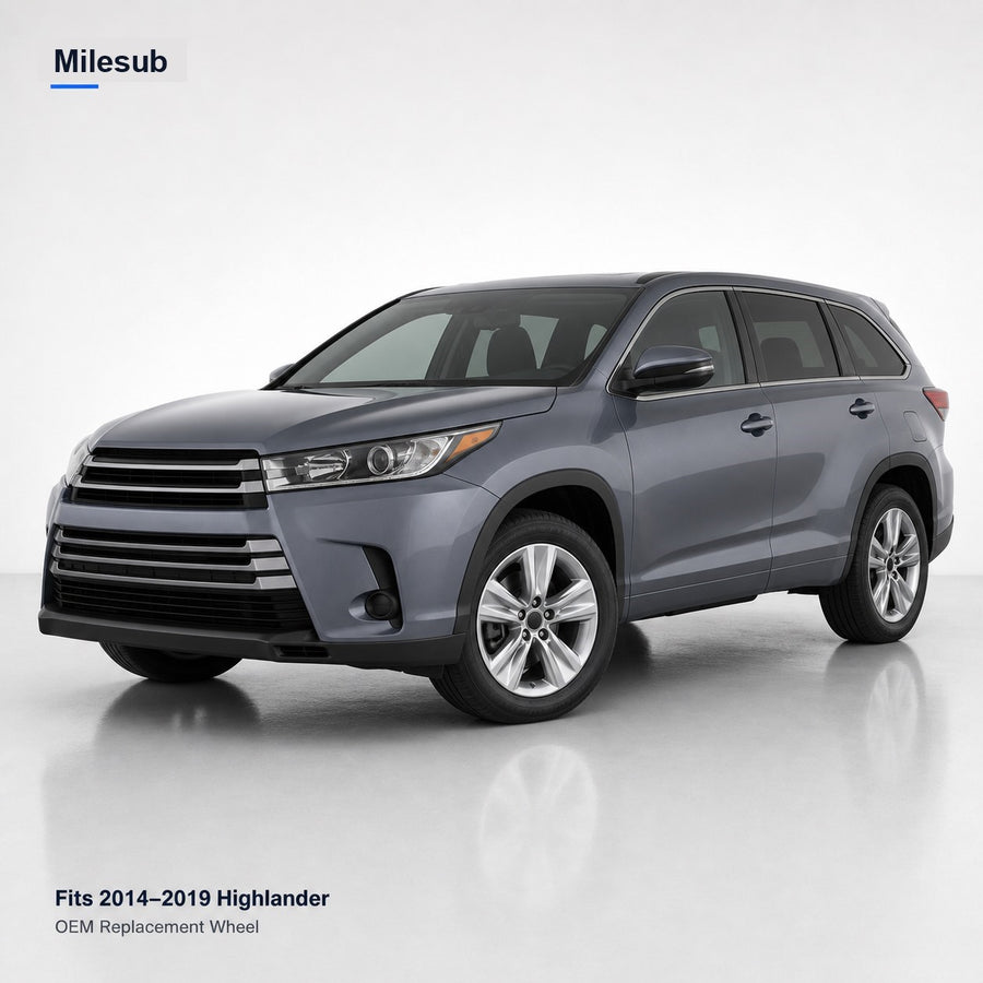19" OEM-Style Aluminum Replacement Wheel for Toyota Highlander 2014–2019 – vehicle effect