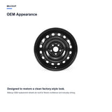OEM-style appearance of the 16x7 Black replacement wheel for Toyota Corolla 2020-2024
