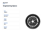 MilesUp 16" OEM Style Replacement Wheel for Honda Civic 2006-2012 - Engineering Specs