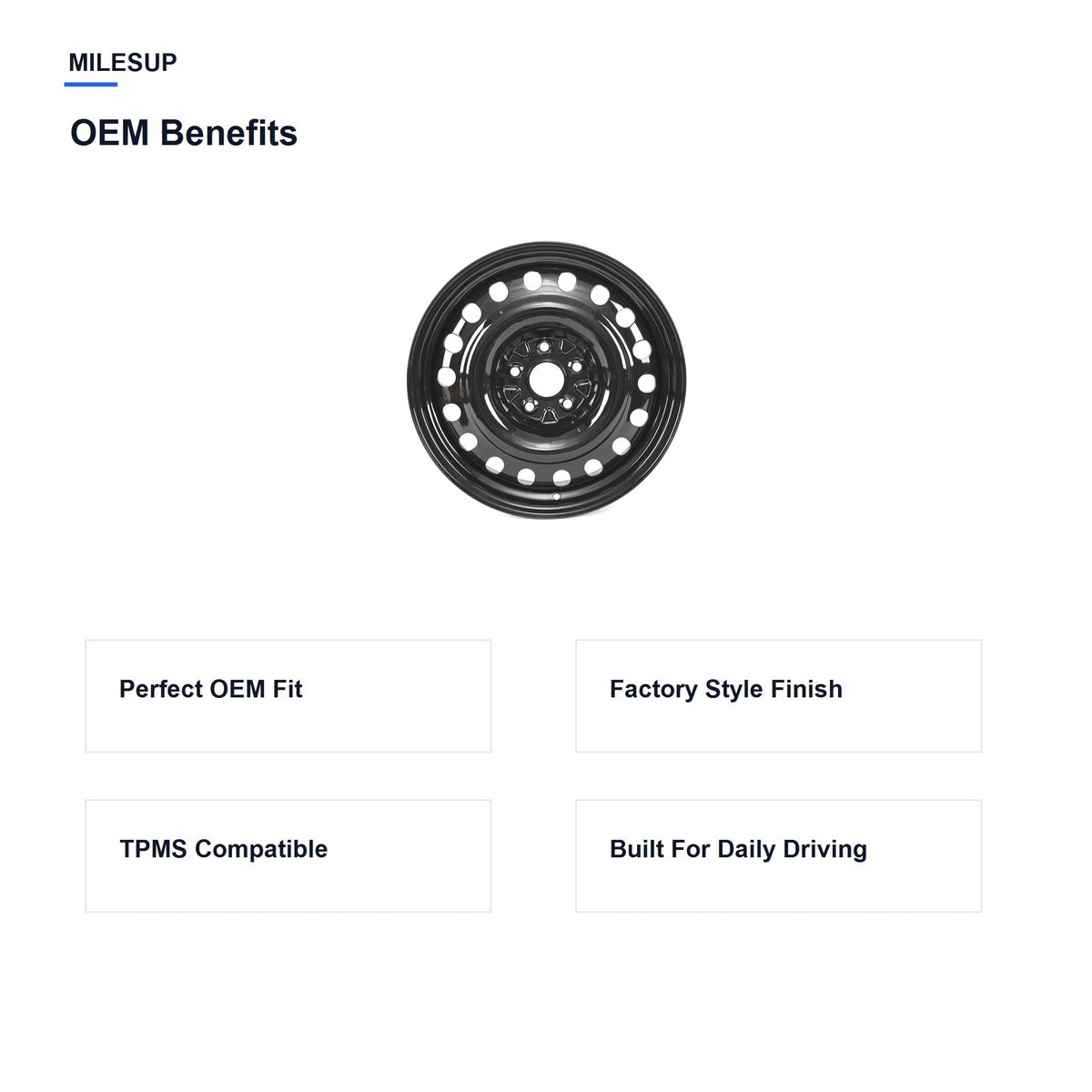 MilesUp 17" OEM Style Replacement Wheel for Toyota RAV4 2019-2024 - OEM Benefits