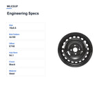 MilesUp 15" OEM Style Replacement Wheel for Kia RIO 2018-2022 - Engineering Specs