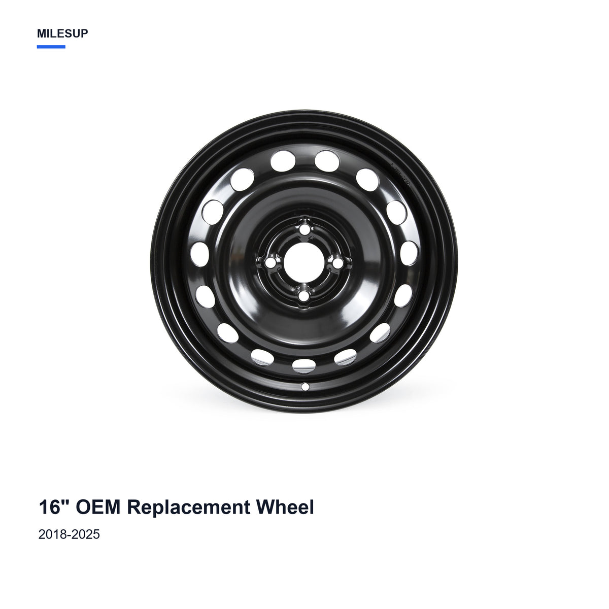 16x6 Black replacement wheel for Nissan Kicks 2018-2025