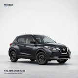 16x6 Black replacement wheel installed on a Nissan Kicks 2018-2025