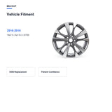 Bolt pattern and offset chart for the 18x7.5 Grey replacement wheel for Nissan Altima 2016-2018