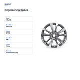 Engineering specifications for the 18x7.5 Grey replacement wheel for Nissan Altima 2016-2018