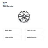 OEM-style design features of the 18x7.5 Grey replacement wheel for Nissan Altima 2016-2018