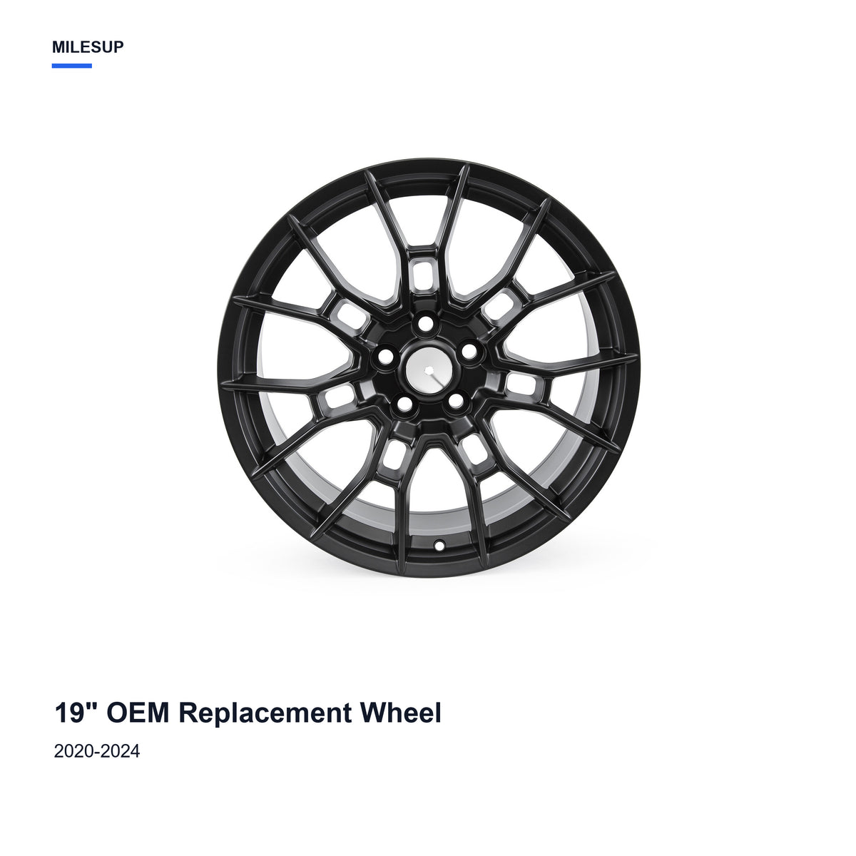 19x8.5 Matte Black replacement wheel for Toyota Camry 2020-2024