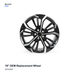19x8 Black replacement wheel for Nissan Altima 2019-2025