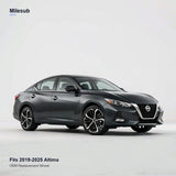 19x8 Black replacement wheel installed on a Nissan Altima 2019-2025