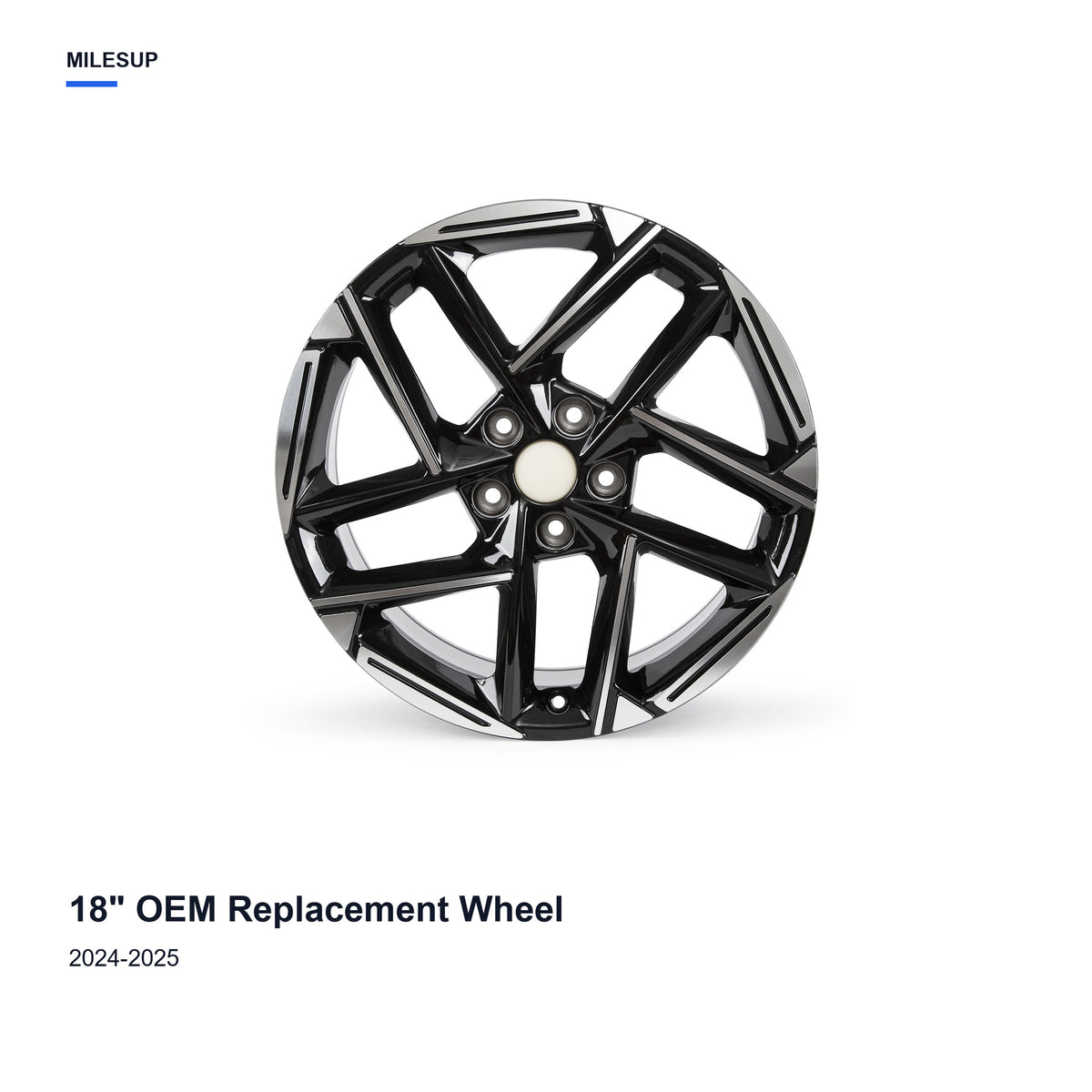 18x8 Black replacement wheel for Kia K4 2024-2025