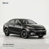 18x8 Black replacement wheel installed on a Kia K4 2024-2025
