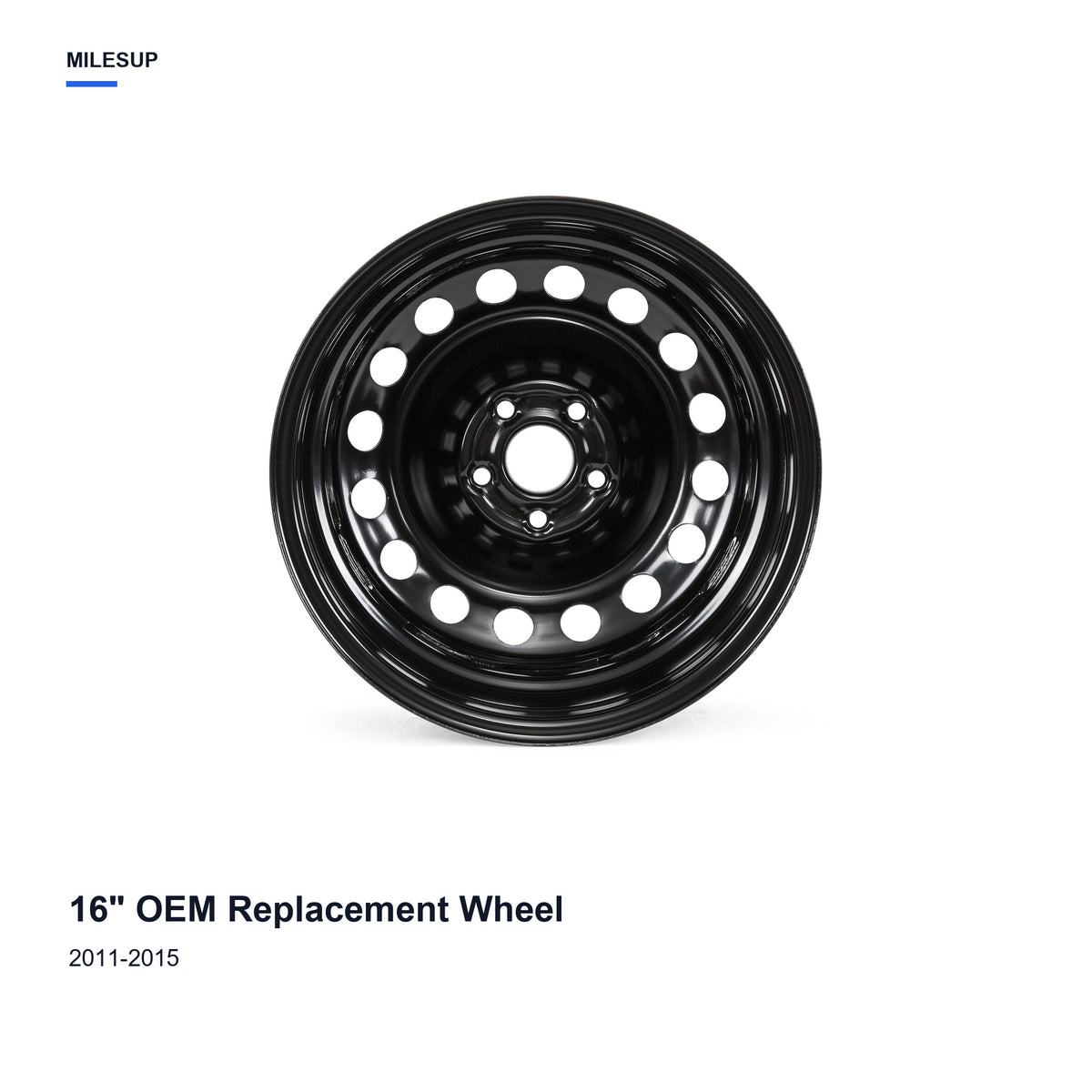 16x6.5 Black replacement wheel for Chevrolet Cruze 2011-2015