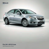 16x6.5 Black replacement wheel installed on a Chevrolet Cruze 2011-2015