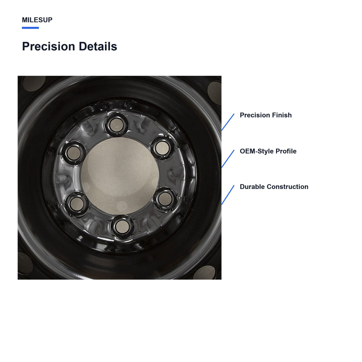 Milesub 17" OEM Style Replacement Wheel for Toyota 4Runner 2010-2024 - Precision Details