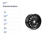 Milesub 15" OEM Style Replacement Wheel for Fiat 500 2012-2019 - Engineering Specs